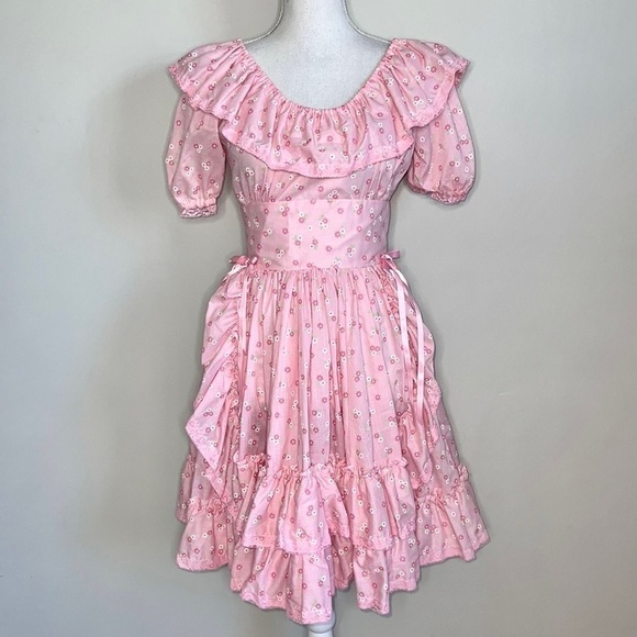 1970s Vintage Prairie Swing Dress - Picture 8 of 8